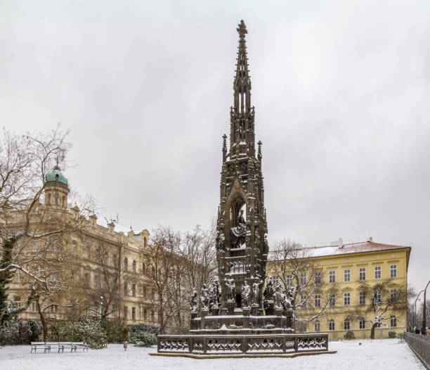 istock Franz Joseph monument in Prague 1003328628