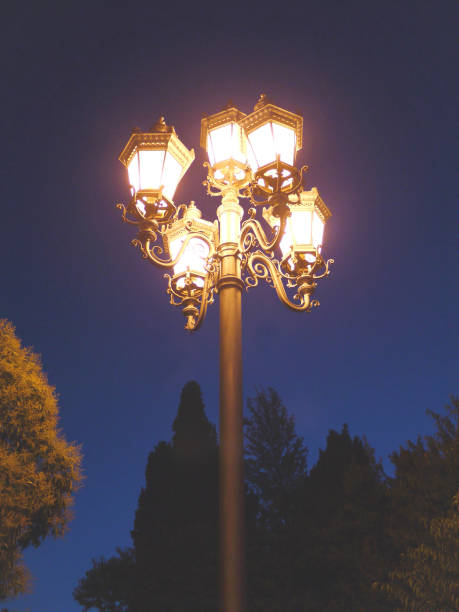 istock beautiful parked lantern in ethnic style brightly shines on the 1003342612