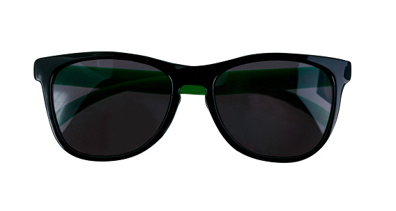 Plastic tinted hinged sunglasses