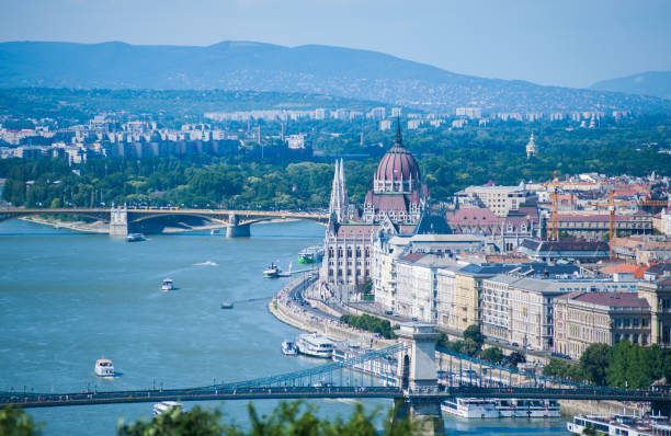 istock Aerial view of Budapest, Hungary 1003350872