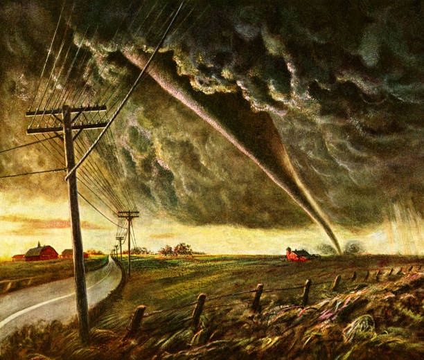illustrazioni stock, clip art, cartoni animati e icone di tendenza di tornado - tornado storm disaster storm cloud