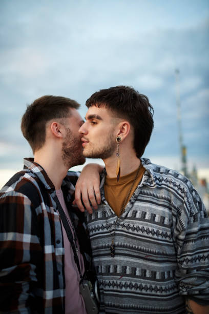 istock Gay couple outdoors 1003364454