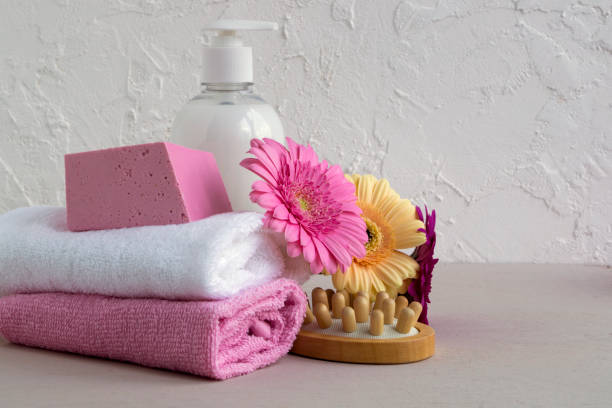 istock Accessories for body and hair care. 1003371676