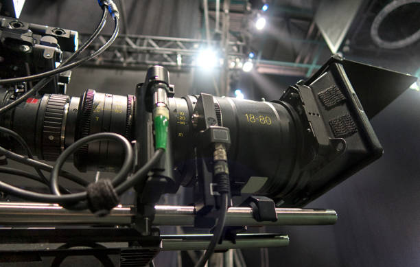 istock Professional digital video camera. accessories for 4k video cameras. 1003384608
