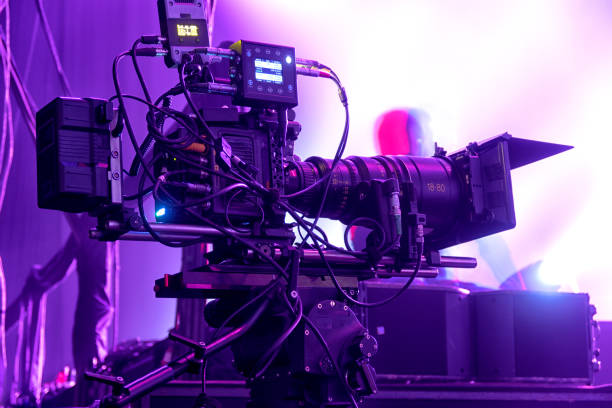 istock Professional digital video camera. accessories for 4k video cameras. 1003384888
