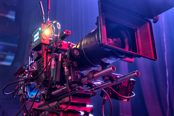 istock Professional digital video camera. accessories for 4k video cameras. 1003385184