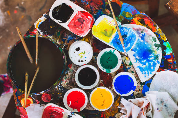 istock hobby and creativity concept, artist painter workplace, craftmanship 1003389094
