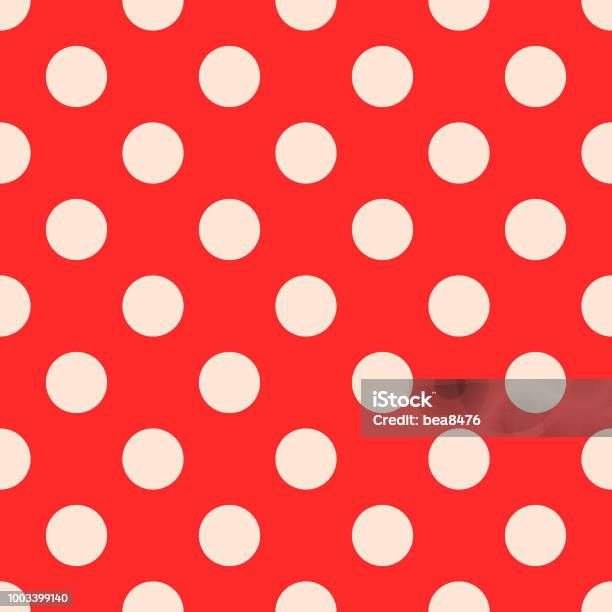Pattern Red Tonal Dots Seamless Dots Pattern Vector Red Color Stock Illustration - Download ...