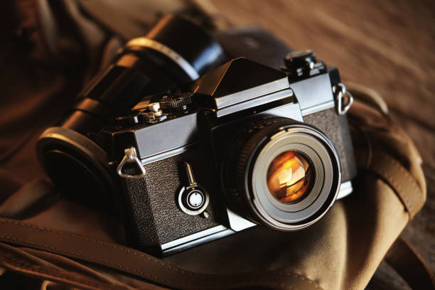 istock Vintage film camera 1003404290
