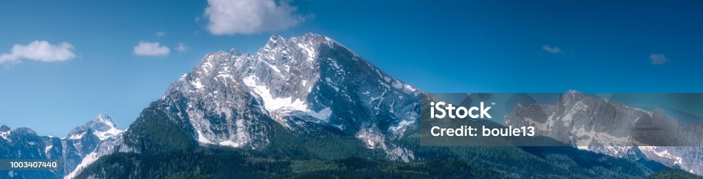 Watzmann-Berg in der Nähe von Info See, Berchtesgaden - Lizenzfrei Königssee - Bayern Stock-Foto