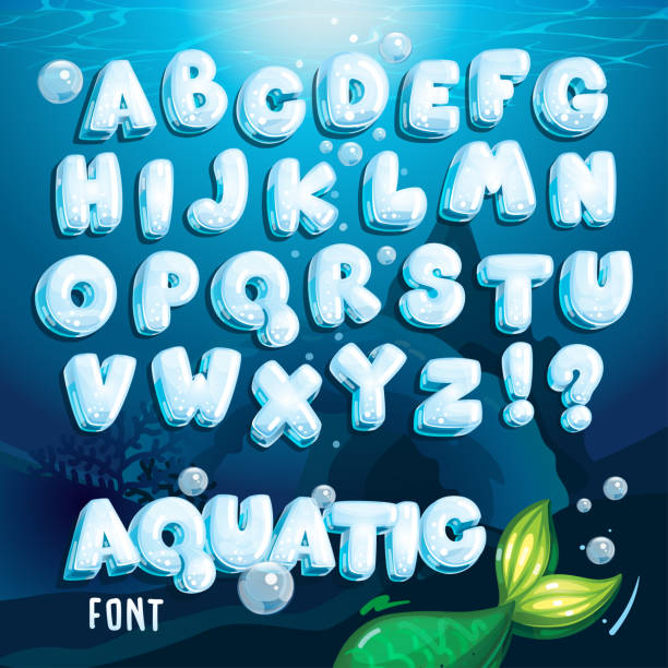 illustrazioni stock, clip art, cartoni animati e icone di tendenza di carattere acquatico - sottomarino subacqueo