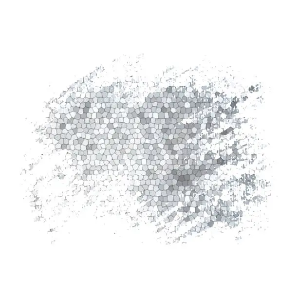 Vector illustration of Gray grunge mosaic background