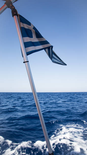 istock The beautiful Greek flag 1003416744