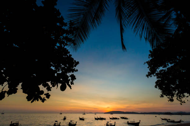 istock Tropical sunset in Ao Nang 1003420640