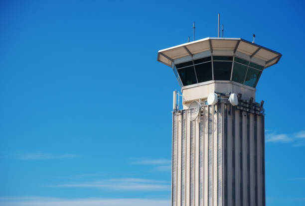 istock Air traffic control tower in the airport. 1003421206