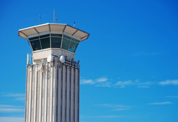 istock Air traffic control tower in the airport. 1003421268
