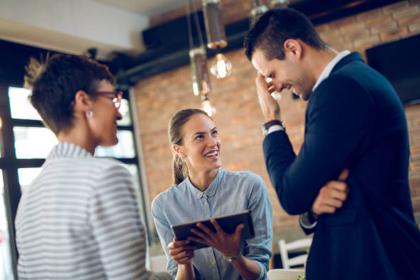 istock Business team having successful collaborations thanks to wireless technology 1003432516