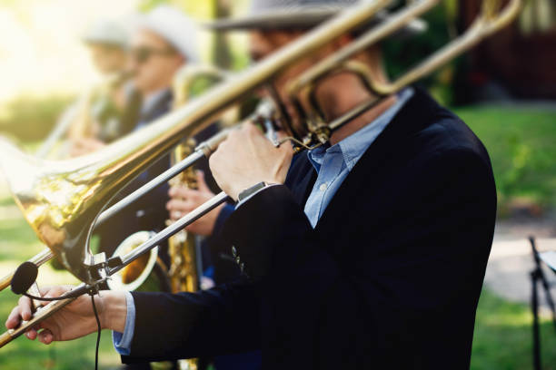 istock Pipes in the hands of musicians. 1003458478