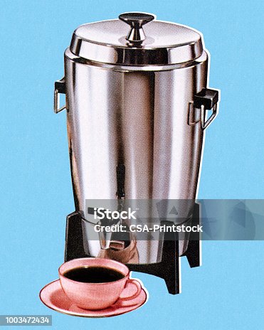 istock Coffee Maker and Coffee Cup 1003472434