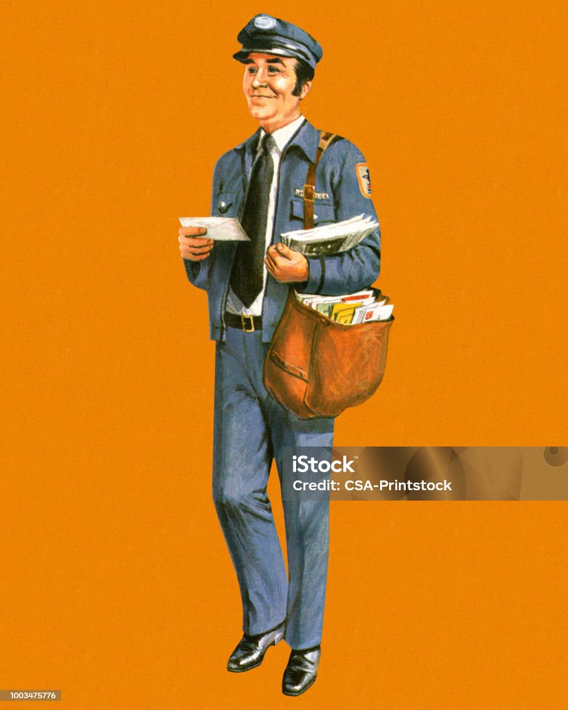 Mailman Stock Mailman Stock Illustration - Download Image Now - Postal Worker, Mail ...