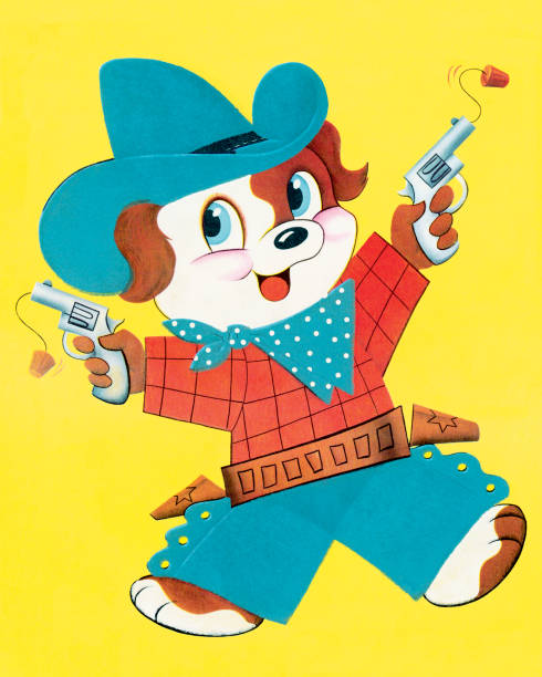 Puppy Dressed as a Cowboy