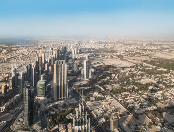istock Top view of Dubai city in UAE 1003484864