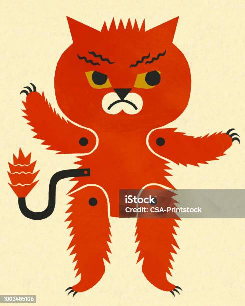 Cat Puppet Stock Illustration - Download Image Now - Puppet, Anger, Animal