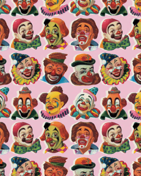Clown Color/texture 510+ Clown To Color Backgrounds Stock Illustrations, Royalty-Free ...