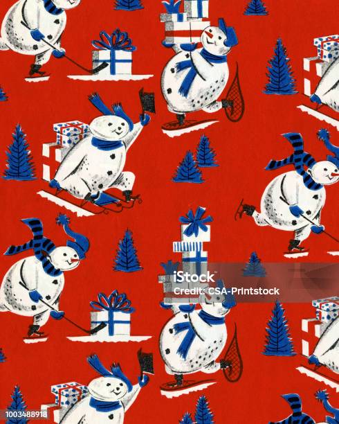 Christmas Pattern Stock Illustration - Download Image Now - Christmas, Christmas Paper, Christmas Present