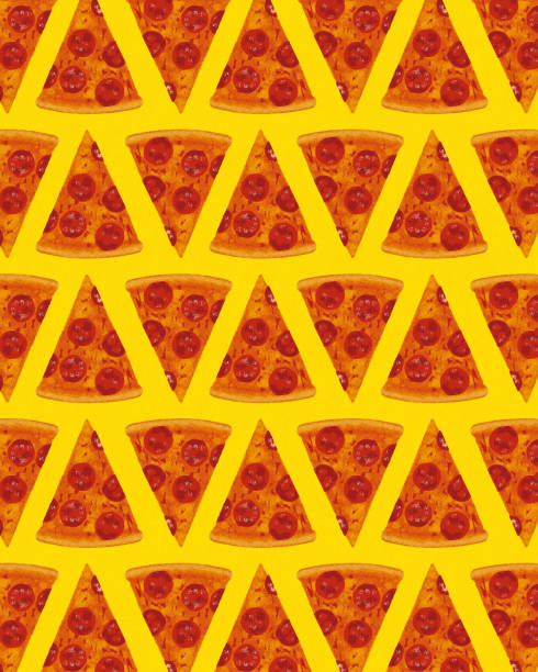 Pattern of Pizza Pattern of Pizza pizza designs stock illustrations