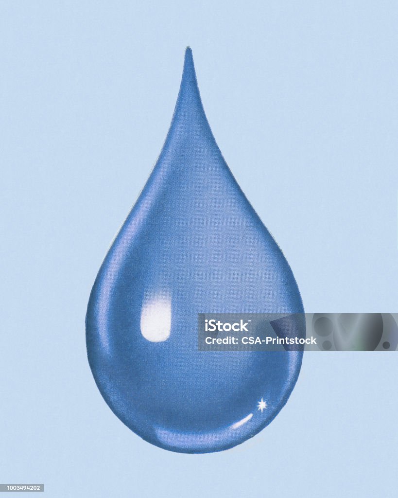 Drop Blue Simple Blue Drop Stock Illustration - Download Image Now - Water, Drop, Blue ...