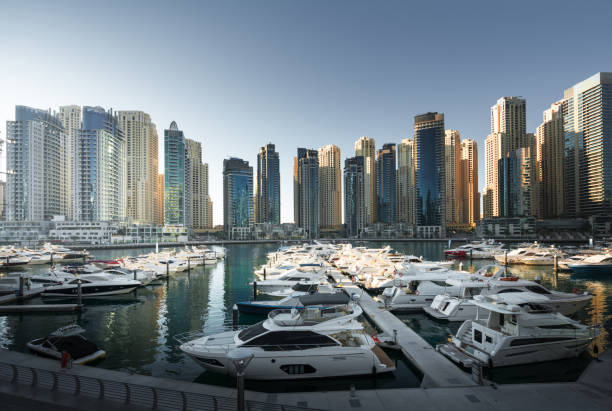 istock Dubai Marina at sunset, United Arab Emirates 1003512774