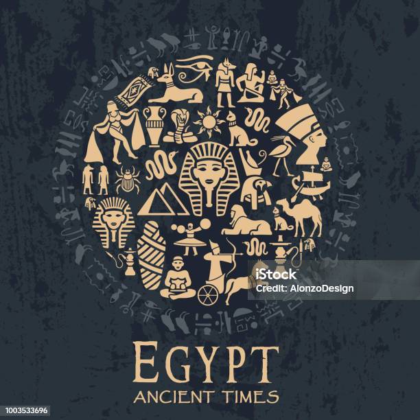 Egyptian Collage Stock Illustration - Download Image Now - Egypt, Egyptian Culture, Symbol