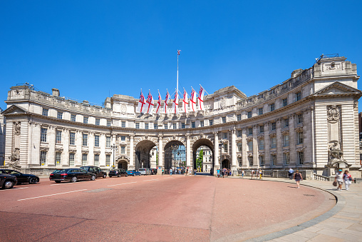 Admiralty Arch, a landmark building in London, UK