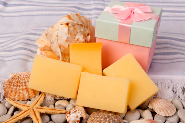 istock Watermelon soap. Herbal soap. Hand made soap. Home made soap. Organic soap. 1003551614