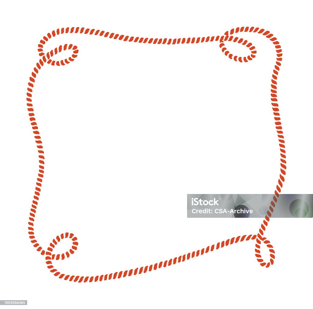 Rope Border Rope stock vector