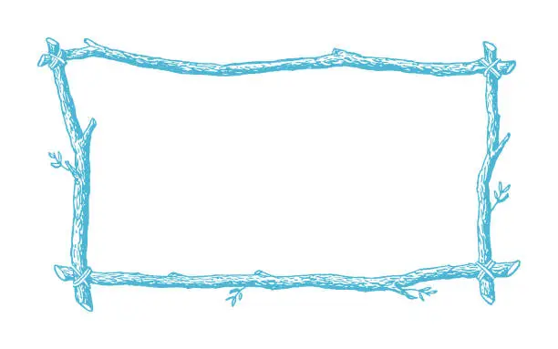 Vector illustration of Stick Frame
