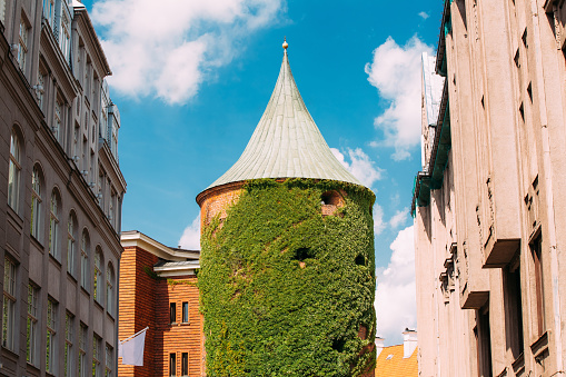 Riga, Latvia. Famous Landmark - Powder Tower.