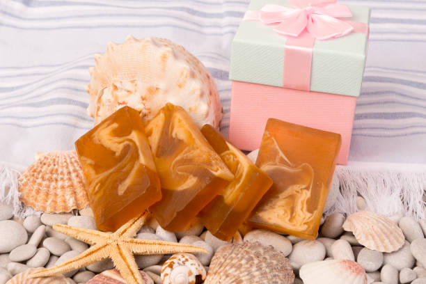 istock Argan soap. Herbal soap. Hand made soap. Home made soap. Organic soap. 1003561628