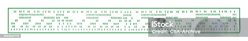 Press Card String Punched Press Card Stock Illustration - Download Image Now - Punch Card ...