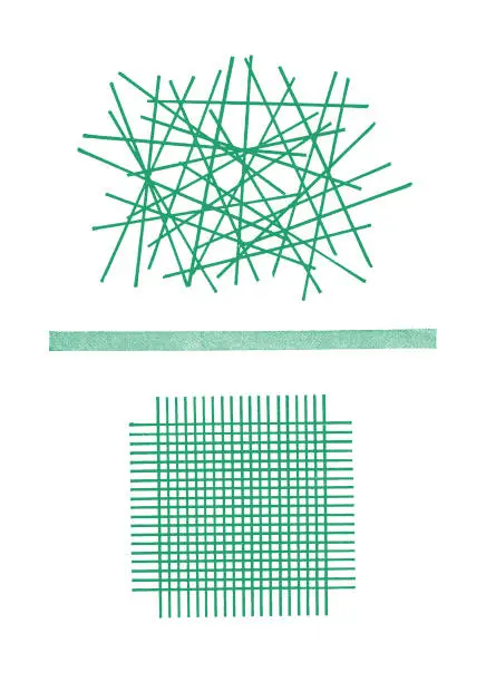 Vector illustration of Grid Pick up Sticks
