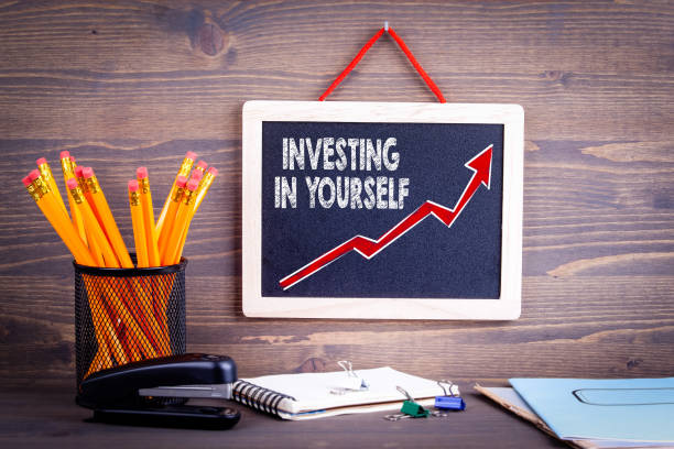 investing in yourself. business success concept - life teaching lifestyles ideas imagens e fotografias de stock