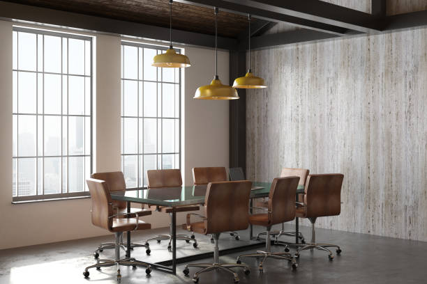 istock Contemporary meeting room side 1003568998