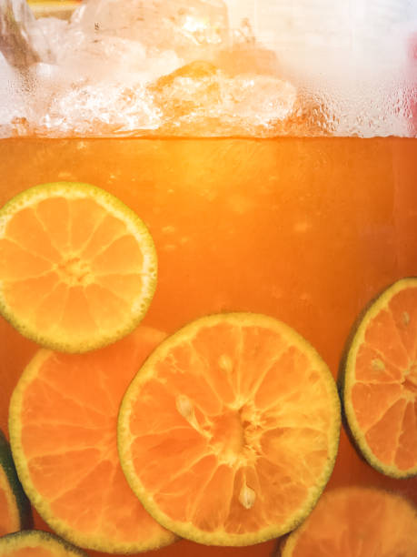 istock Frozen orange juice in a glass jar 1003570014