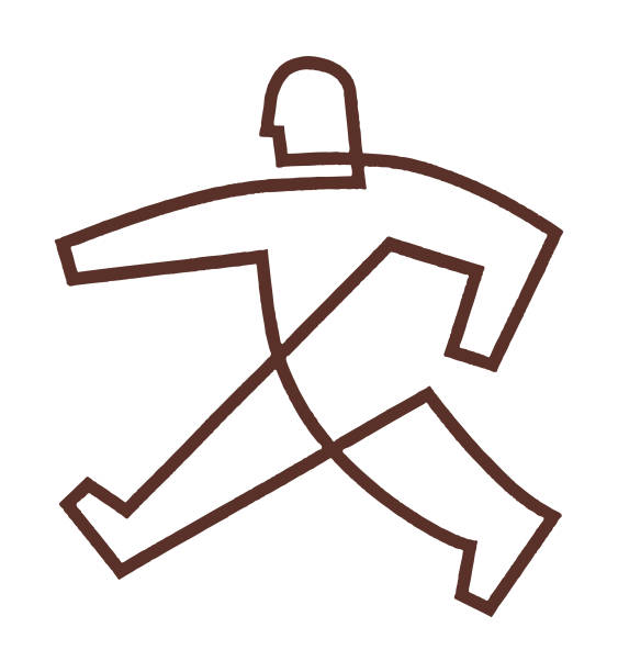 歩く男 - strutting点のイラスト素材／クリップアート素材／マンガ素材／アイコン素材