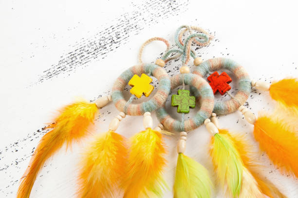 istock Bright dream catchers with crosses 1003584578
