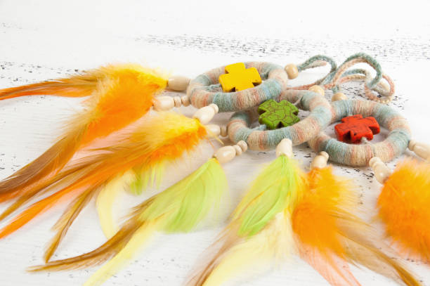 istock Bright dream catchers with crosses 1003584684