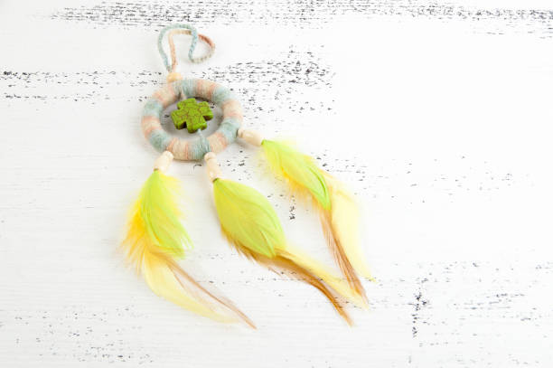 istock Bright dream catcher with green cross 1003587604