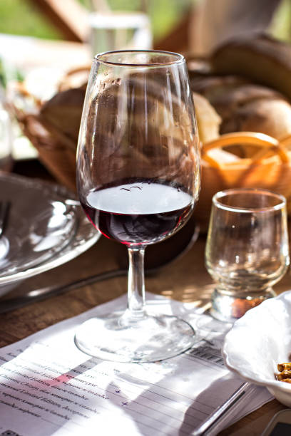 istock Glasses with wine. Red, pink, white wine in glasses. 1003587740