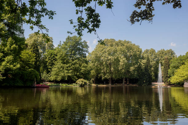 istock Beautiful Volksgarten Park in Cologne 1003588268